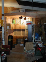 Storage deck & tool room.