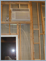 Storage deck & tool room.