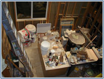 A view of the current disaster from the in-studio platform.