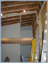 The northeast studio corner showing the in-studio platform.